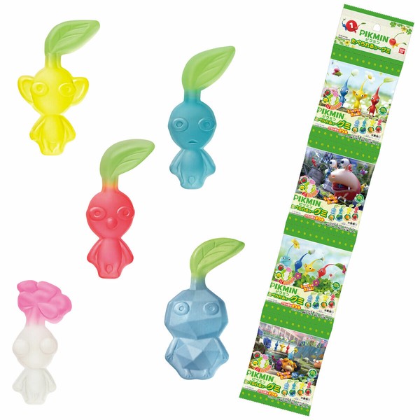 【お菓子】『ピクミン　たべられるぅ〜グミ　4連包　上代￥170』
