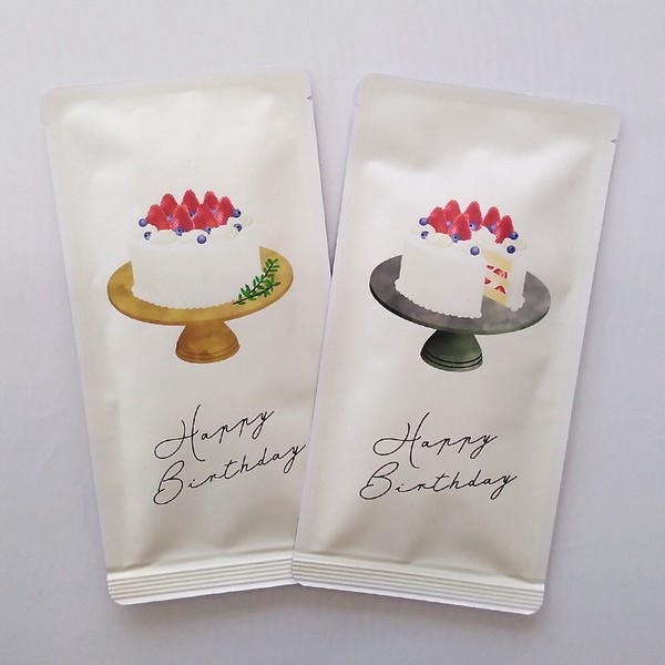 お茶メール（誕生日・ショートケーキ・和紅茶ティーバッグ 3g×5P） 【紅茶/ホットドリンク】