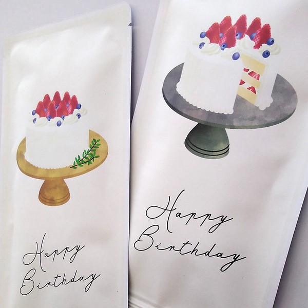 お茶メール（誕生日・ショートケーキ・和紅茶ティーバッグ 3g×5P） 【紅茶/ホットドリンク】