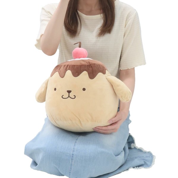【クッション】ポムポムプリン ダイカットクッション プリンアラモード