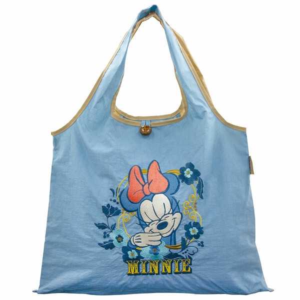 Disney 刺繍トートバッグ　ミニー 【ディズニー】大容量 大人可愛い 2Way 刺繍バッグ