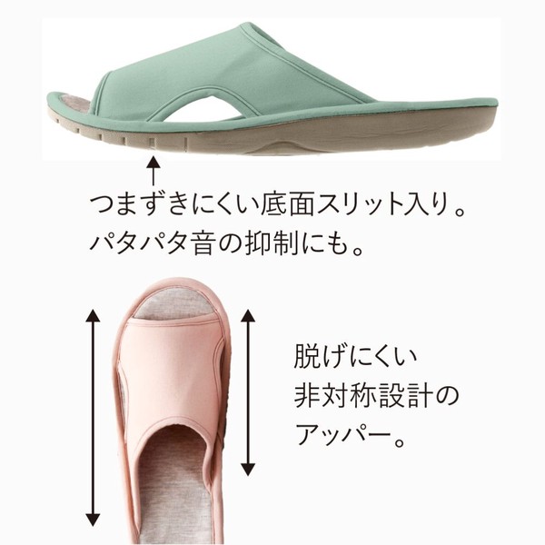 吸いつく体幹サポートスリッパ (疲れにくい 姿勢 体幹 健康スリッパ)