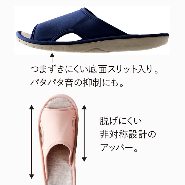 吸いつく体幹サポートスリッパ (疲れにくい 姿勢 体幹 健康スリッパ)