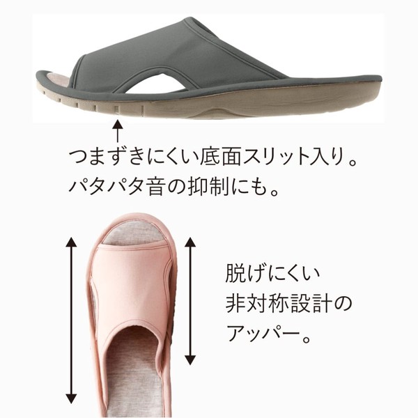 吸いつく体幹サポートスリッパ (疲れにくい 姿勢 体幹 健康スリッパ)