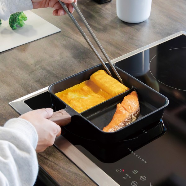 【公式】シービージャパン IH対応二品同時に作れるフライパン MC 調理 料理 お弁当