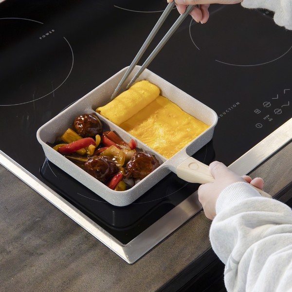 【公式】シービージャパン IH対応二品同時に作れるフライパン MC 調理 料理 お弁当