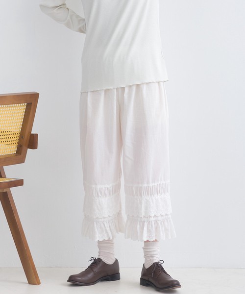 【SD限定】人気商品！裾レース ペチパンツ レイヤード インナーパンツ