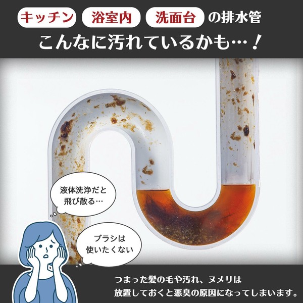 【在庫処分】髪の毛も溶ける　パイプスキットクリーナー