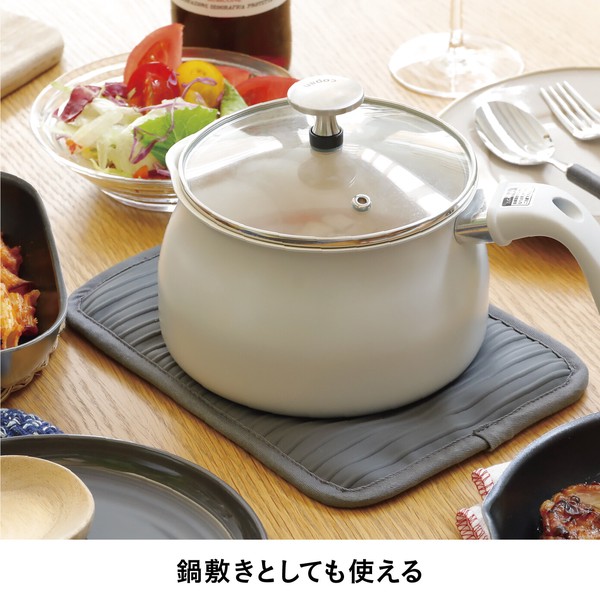 【公式】シービージャパン 鍋敷きになるシリコン＆コットンミトン キッチン 料理 雑貨