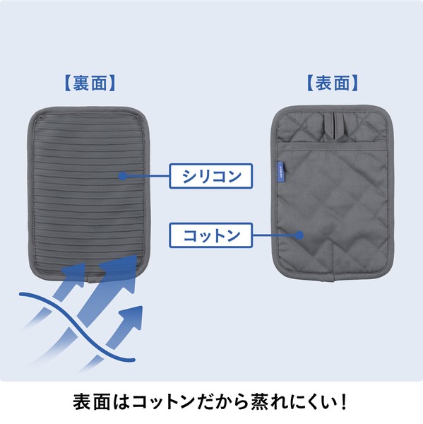 【公式】シービージャパン 鍋敷きになるシリコン＆コットンミトン キッチン 料理 雑貨
