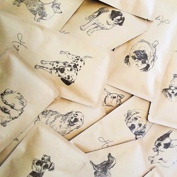 お茶メール（Hug me_dog・煎茶ティーバック 2g×10P） 【深蒸し掛川茶/産地直送/犬/ペット】