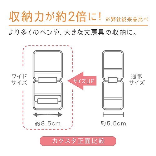【ソニック】 カクスタ　ワイド　ポータブルペン立て