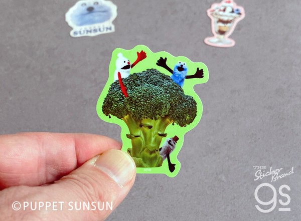 パペットスンスン ダイカットミニステッカー ポーズ SNS 人気 PUPPET SUNSUN キャラクター グッズ PSU015