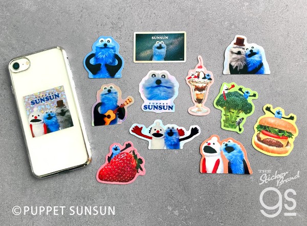 パペットスンスン ホログラムステッカー 集合 SNS 人気 PUPPET SUNSUN 可愛い キャラクター グッズ PSU022