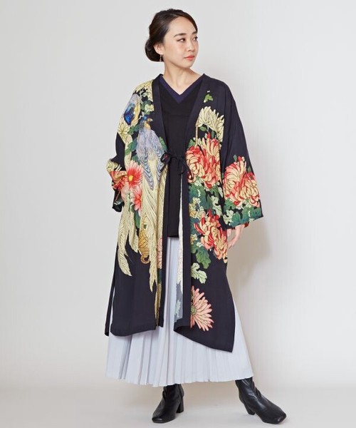 【2025春新作】 【カヤ】花鳥UV長羽織