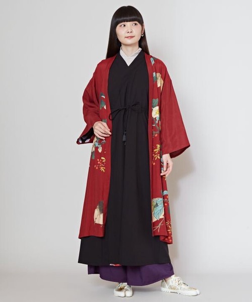 【2025春新作】 【カヤ】花鳥UV長羽織