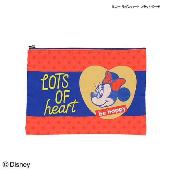 【ディズニー】フラットポーチ ヒューイデューイルーイ ミニー