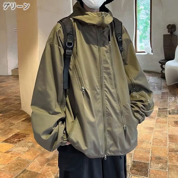 【メンズ】マウンテンパーカー フード付き カジュアル 春 秋   EH2745