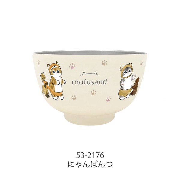 ＜2026SS新柄追加＞【輸出禁止】mofusand 保温保冷ステンレス茶碗【 もふさんど モフサンド 】