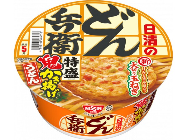 日清食品 どん兵衛特盛鬼かき揚げうどん カップ 136gx12