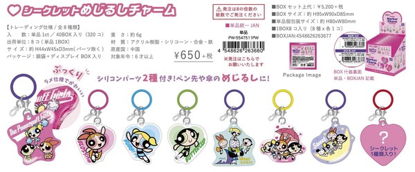 【9月入荷予定】パワーパフガールズシークレットめじるしチャーム　単品8種