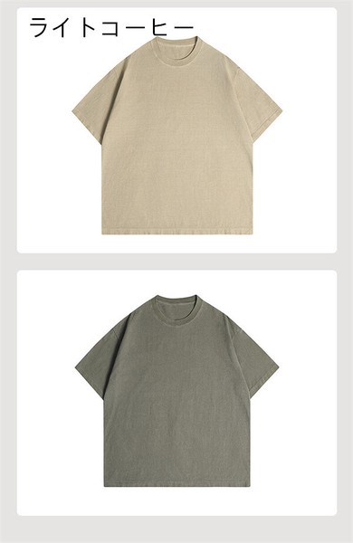 P21249  ラウンドネック Tシャツ  トッブス メンズ  男 2025春夏新作 半袖 韓国風 無地