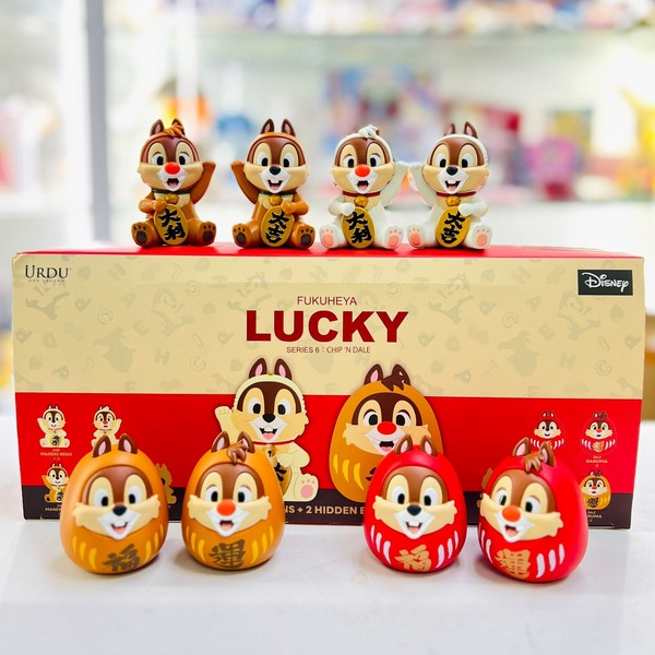 {フィギュア} Urdu Disney Fukuheya Chip & Dale  Lucky ディスニー チップ　＆　デール //並行輸入//