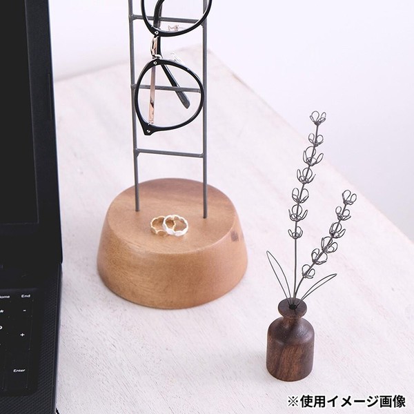 志成販売 ワイヤーアートのラベンダー グレー 423789GY