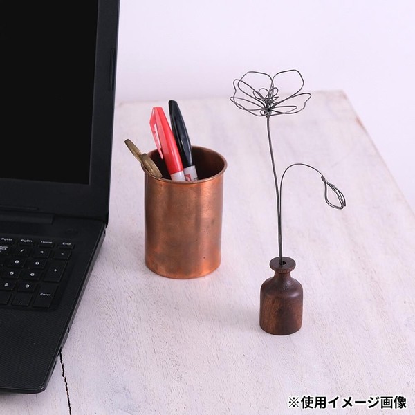 志成販売 ワイヤーアートのポピー グレー 423790GY