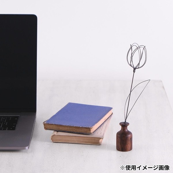 志成販売 ワイヤーアートのチューリップ グレー 423788GY