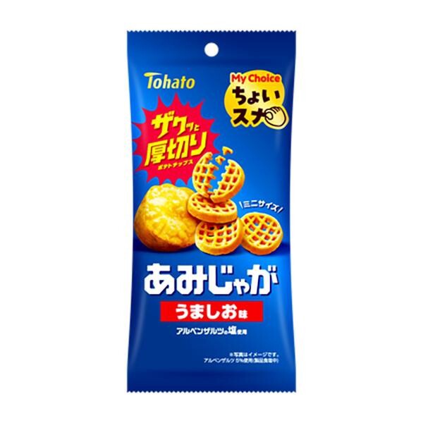 【東ハト】ちょいスナあみじゃがうましお　やみつき｜おつまみ｜小腹満たしに