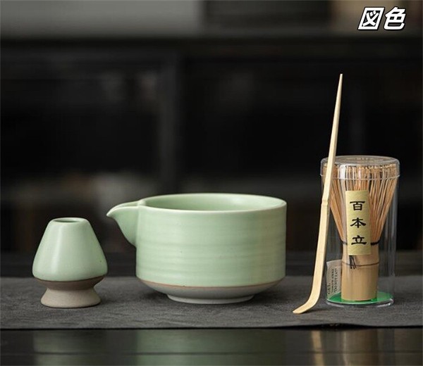 変わったデザイン  和風抹茶碗セット 茶筅 百本立「2025新作」