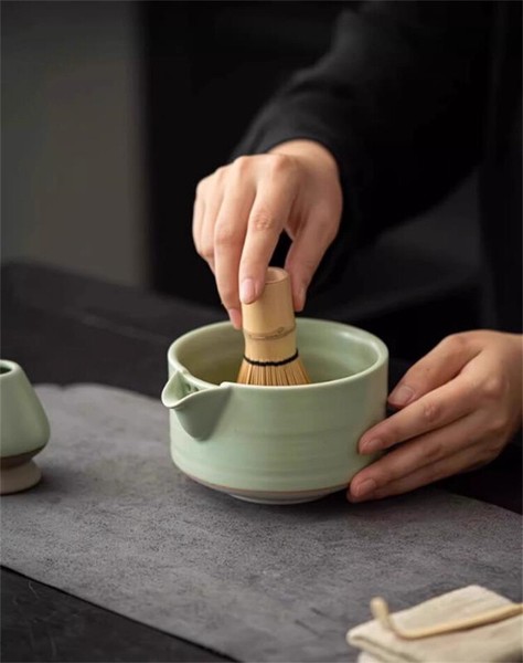 変わったデザイン  和風抹茶碗セット 茶筅 百本立「2025新作」