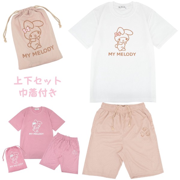マイメロディ Tシャツ ハーフパンツ セット 巾着 サンリオ キャラクターズ