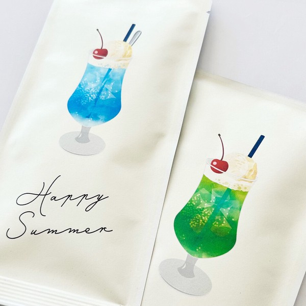 お茶メール（夏_Happy summer_ソーダ・水出しれもん煎茶TB 5g×5P）【ハーブティー/アイスティー】