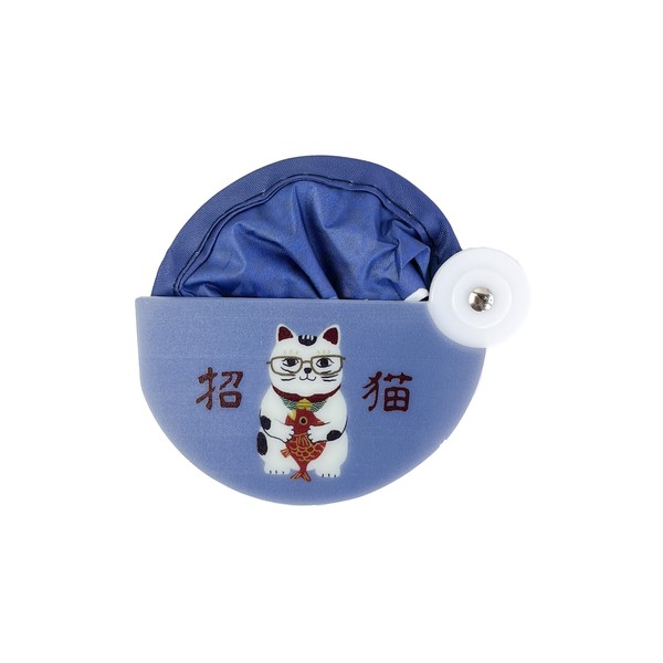 くるりんうちわ　猫招き柄（ねこ　ネコ　猫）