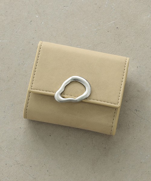 【5/22新色入荷】財布 レディース 三つ折り ミニ 小銭 合皮 フェイクレザー 金具 ヴィンテージ アースラ