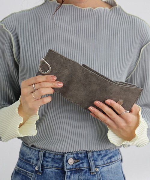 【5/22新色入荷】財布 レディース 三つ折り ミニ 小銭 合皮 フェイクレザー 金具 ヴィンテージ アースラ