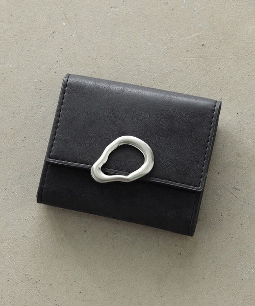 【5/22新色入荷】財布 レディース 三つ折り ミニ 小銭 合皮 フェイクレザー 金具 ヴィンテージ アースラ