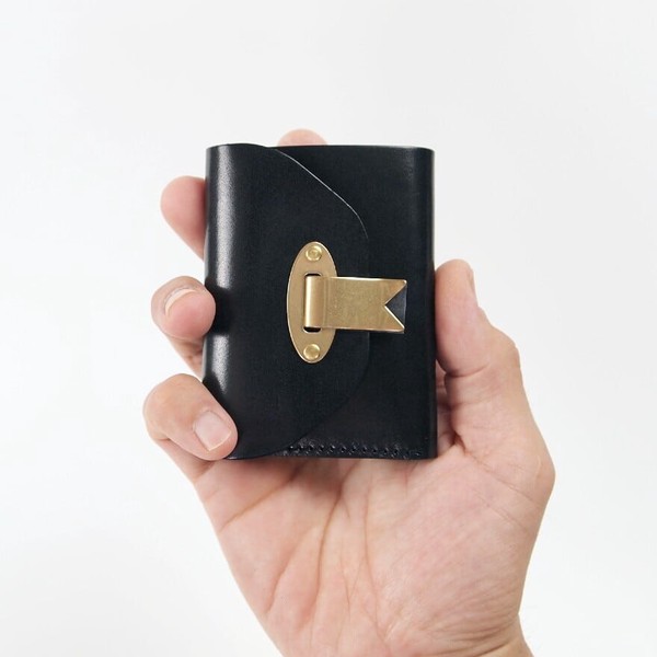 コンパクトウォレット city 本革 ミニ財布　タンニン鞣し　真鍮　新生活　プレゼント ギフト　父の日