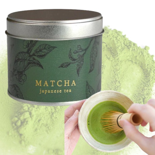 【抹茶-MATCHA-】デザイン茶缶入り 国産/お茶/ギフト/飲料