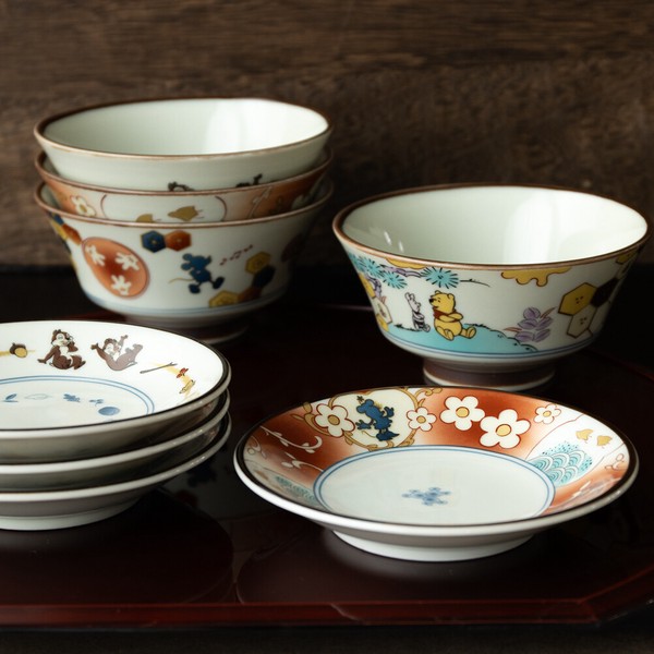 【ディズニー】3336 茶碗（くまのプーさん）〈古伊万里風〉※在庫数お問い合わせください