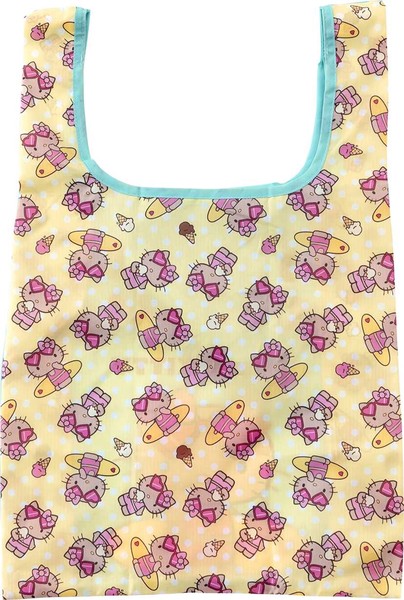 【大人気★】HELLO KITTY ｴｺﾊﾞｯｸﾞ Mｻｲｽﾞ 【日焼けキティシリーズ】