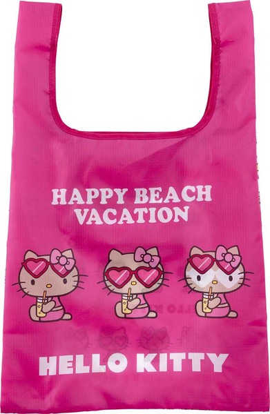 【大人気★】HELLO KITTY ｴｺﾊﾞｯｸﾞ Mｻｲｽﾞ 【日焼けキティシリーズ】