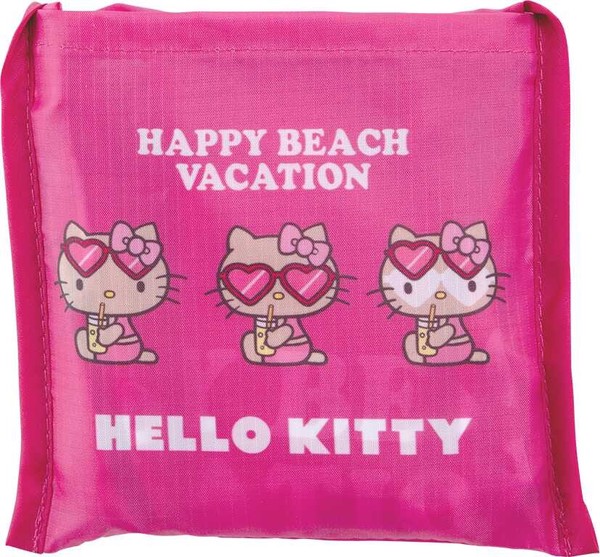 【大人気★】HELLO KITTY ｴｺﾊﾞｯｸﾞ Mｻｲｽﾞ 【日焼けキティシリーズ】