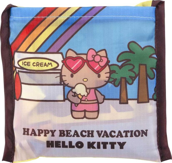 【大人気★】HELLO KITTY ｴｺﾊﾞｯｸﾞ Mｻｲｽﾞ 【日焼けキティシリーズ】
