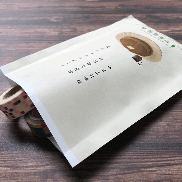 【喫茶店をイメージした文具雑貨】ホットケーキお店袋　平袋/レトロ
