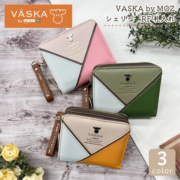 VASKA by moz シェリー ラウンドファスナー札入れ ベスカバイモズ