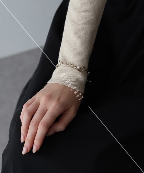2025新作【パールシェルモチーフブレスレット】 アクセサリー　ブレスレット　　ニッケルフリー