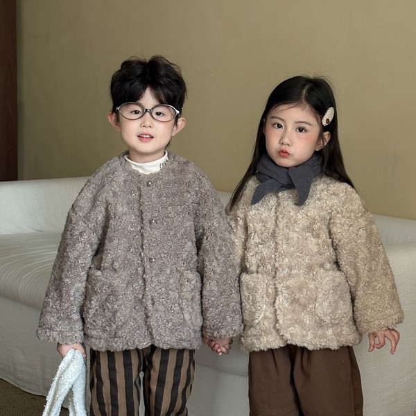 韓国スタイル 2色8サイズ コート ジャケット 長袖 シンプル あたたかい